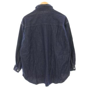 JOURNAL STANDARD relume 22AW 反応染めデニムオーバーサイズシャツ ダンガリーシャツ ブラウス 長袖 F インディゴ 22050462704030