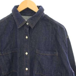 JOURNAL STANDARD relume 22AW 反応染めデニムオーバーサイズシャツ ダンガリーシャツ ブラウス 長袖 F インディゴ 22050462704030