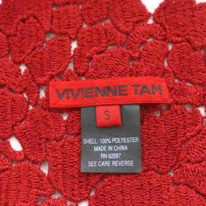 VIVIENNE TAM ストール レース S 赤 レッド /AN49
