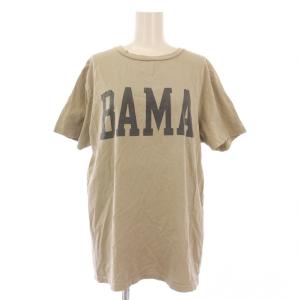 23SS BAMA T-SH Tシャツ カットソー 半袖 クルーネック ロゴ プリント L グレージュ