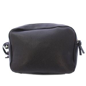 TORY BURCH McGRAW マックグロー ショルダーバッグ ロゴ レザー タッセルチャーム 黒 ブラック /BB