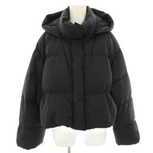 22AW フード付きフレンチダウンショートジャケット ナイロン F 黒 ブラック 09WFC225135