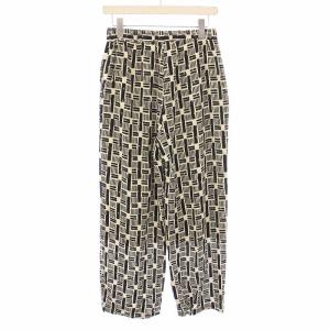 JOURNAL STANDARD L'ESSAGE 25SS DEVEAUX GOLDラメモノトーンイージーパンツ スラックス ウエストゴム 総柄 F アイボリー