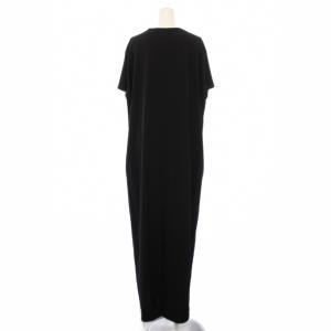 25SS マキシシャツワンピース ロング 長袖 38 黒 25040586102010 /BM