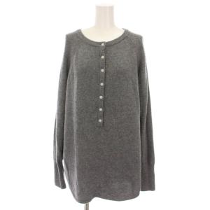 22AW ウールミックス2wayビッグプルオーバー ニット セーター 長袖 F グレー 22080462105140