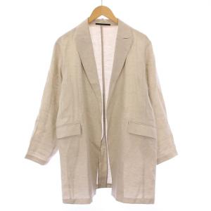 24SS リネンミックスライトジャケット アウター 前開きトッパー 38 ベージュ 24010586208110
