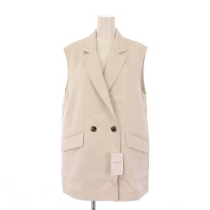 24SS ロングベントジレ ベスト ジャケット 38 ベージュ 24010240105020 /BM