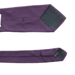 PAUL SMITH ネクタイ 絹 シルク100％ 総柄 パープル /NQ