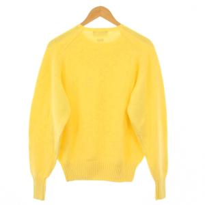 Polo by Ralph Lauren ニット セーター 長袖 クルーネック ロゴ 刺繍 ワンポイント S 黄色 イエロー /BB