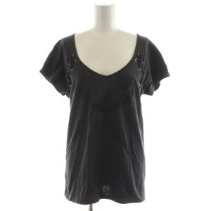 カットソー 半袖 プリント 仮面柄 編み込み F グレー 0113CT06 /AN32