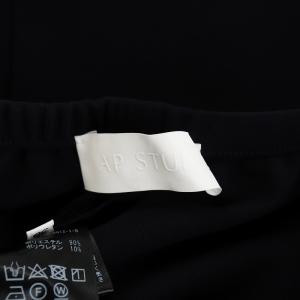 AP STUDIO 24SS エラスティックパンツ イージーパンツ 38 黒 ブラック 24030586501210 /AN31