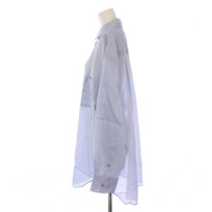 AP STUDIO 24SS シアーシャツ ブラウス 長袖 シースルー F ブルー 24050586202210 /BM