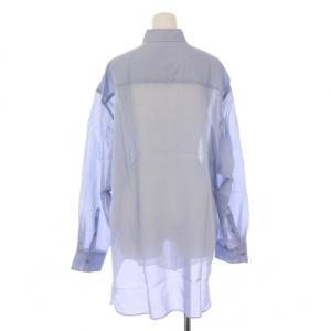 AP STUDIO 24SS シアーシャツ ブラウス 長袖 シースルー F ブルー 24050586202210 /BM