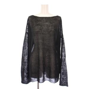 24SS LINO シアープルオーバー カットソー 長袖 F 黒 24080586814010 /BM