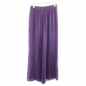 23AW Washable Silk Wide Pants ワイドパンツ 絹 紫 パープル 23030570003130