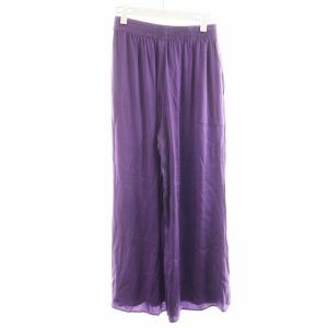 L'Appartement 23AW Washable Silk Wide Pants ワイドパンツ 絹 紫 パープル 23030570003130