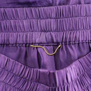 L'Appartement 23AW Washable Silk Wide Pants ワイドパンツ 絹 紫 パープル 23030570003130