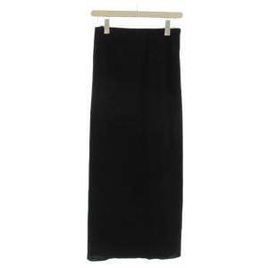 24SS タグ付き トタンテレコタイトスカート ロング 40 黒 ブラック 24060240505010