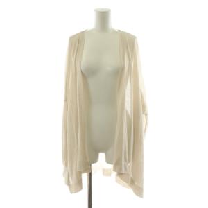 23SS 18Gシアーカーディガン ラップ 麻 リネン 長袖 薄手 F ベージュ 23080240810020
