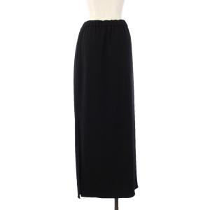 AP STUDIO 20AW ウエストゴムマキシスカート ロング スリット 黒 20060586201030 /TK