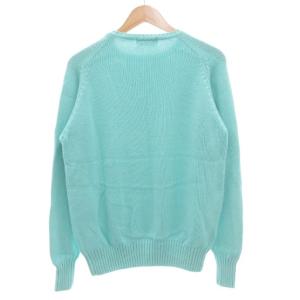 Polo by Ralph Lauren コットンニット セーター 長袖 プルオーバー ポニー刺繍 M ミントグリーン /GV