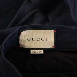 GUCCI チノパン GGロゴ ワッペン 58 ネイビー