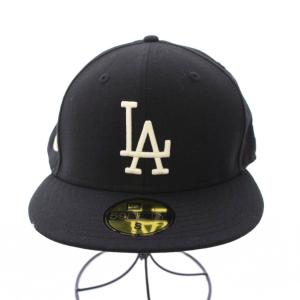 NEW ERA 59FIFTY Archive Patch ロサンゼルスドジャース クーパーズタウンブラックグレーアンダーバイザーキャップ