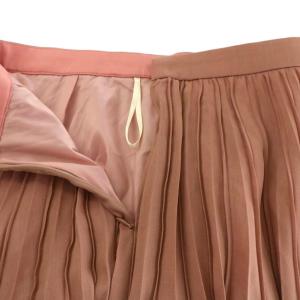 Paul Stuart プリーツスカート フレア ロング 4 ピンク K1S40-238-12 /NQ