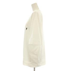 MARNI 20SS オーバーサイズ Tシャツ カットソー 半袖 クルーネック ロゴプリント 38 白 ホワイト THJET49EPB
