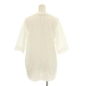 MARNI 20SS オーバーサイズ Tシャツ カットソー 半袖 クルーネック ロゴプリント 38 白 ホワイト THJET49EPB