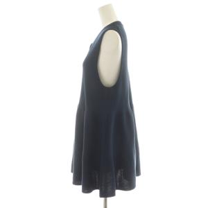 ANAYI 24SS ティアードミラノリブジレ ベスト 38 紺 ネイビー 10241816770 /AN23