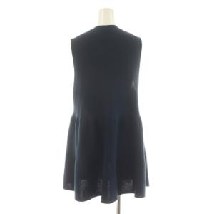 ANAYI 24SS ティアードミラノリブジレ ベスト 38 紺 ネイビー 10241816770 /AN23