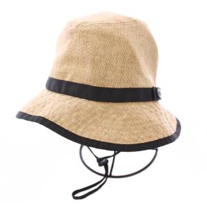 Hike Hat ハイクハット サファリハット 帽子 バイカラー L ベージュ 黒 ブラック NN01815