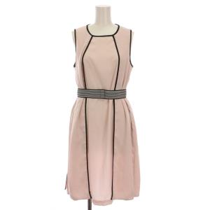 ノースリーブ ワンピース ひざ丈 42 ピンク 72210442000 /YM