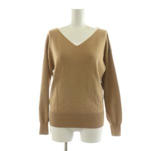 ニット セーター 長袖 プルオーバー Vネック 2 ブラウン 43357840 /NQ