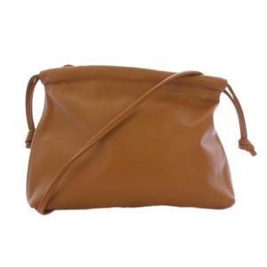 ショルダーバッグ レザー 茶 /BM