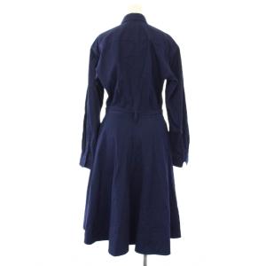 POLO RALPH LAUREN シャツワンピース 長袖 ロング 刺繍 4 紺 112308939 /TK
