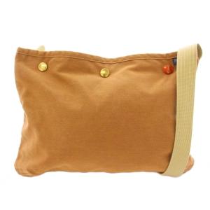 吉田カバン COPPI SACOCHE サコッシュ ショルダーバッグ ロゴ キャンバス 茶 ブラウン 571-09747