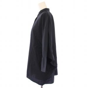 mizuiro ind mizuiroind シャツ ブラウス 長袖 レギュラーカラー 無地 F 紺 ネイビー /BB
