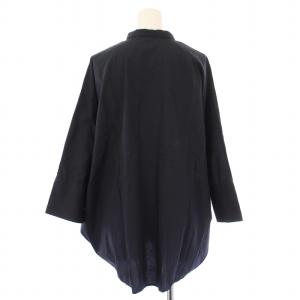 mizuiro ind mizuiroind シャツ ブラウス 長袖 レギュラーカラー 無地 F 紺 ネイビー /BB