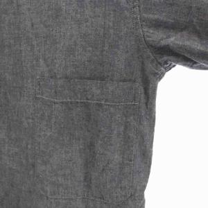 Nigel Cabourn LYBRO PRISONER SHIRT プリズナーシャツ 長袖 42 青 8038-13-10010