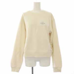 ガーメント ダイ クルーネック スウェット トレーナー 長袖 S 白 CI853 /TK