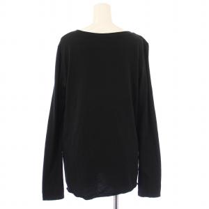 Deuxieme Classe Layering Tシャツ カットソー 長袖 クルーネック 無地 ストレッチ F 黒 ブラック 22070500712030