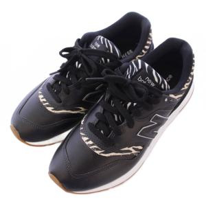 New Balance ローカットスニーカー ゼブラ柄 US7.5 ブラック