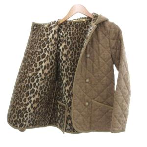Traditional Weatherwear ハーフコート ジャケット キルティング 裏地レオパード柄 34 ベージュ /JS