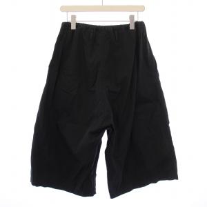 Y's ヨウジヤマモト ハーフパンツ ガウチョ ワイド イージー ジップフライ 2 黒 ブラック /BB