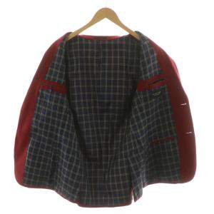 BURBERRY BLACK LABEL テーラードジャケット シングル 2B L レッド D1E12-808-16 /NQ