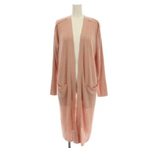 カーディガン RHSJK-60390 リブニット ロング 38 ピンク /G