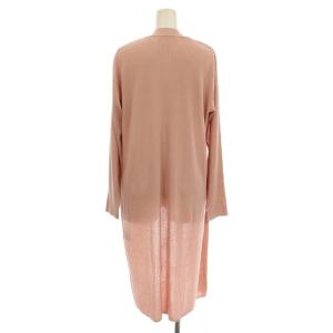 HIROKO KOSHINO カーディガン RHSJK-60390 リブニット ロング 38 ピンク /G