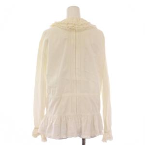 PINK HOUSE シャツ ブラウス 長袖 フリル リボン F アイボリー /BB